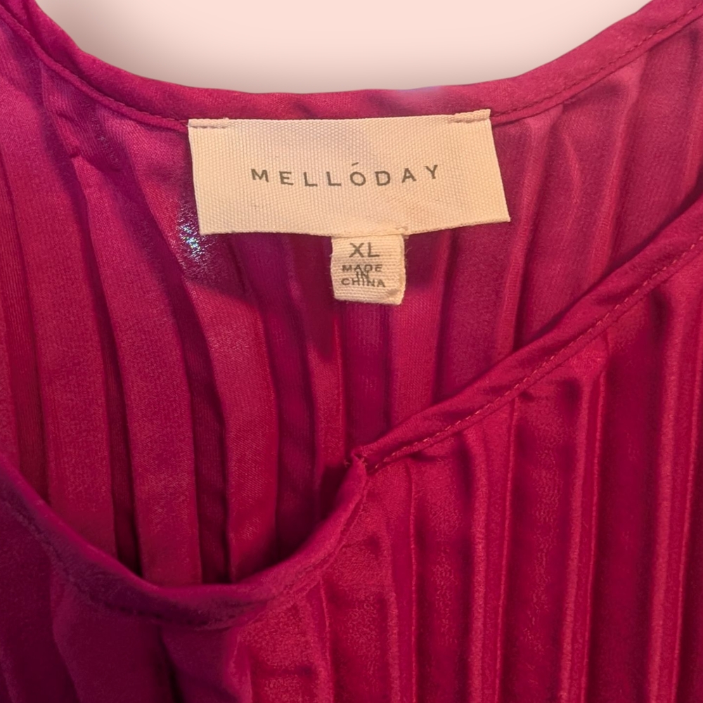 MELLODAY Pink Maxi Sundress with Spaghetti Straps - Picture 3 of 3
